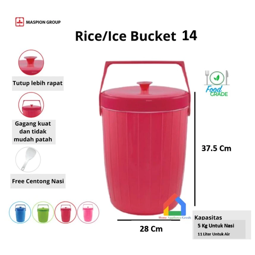 Maspion Termos Es/Nasi (Panas/Dingin) / Rice/Ice Maspion Bucket USA 14