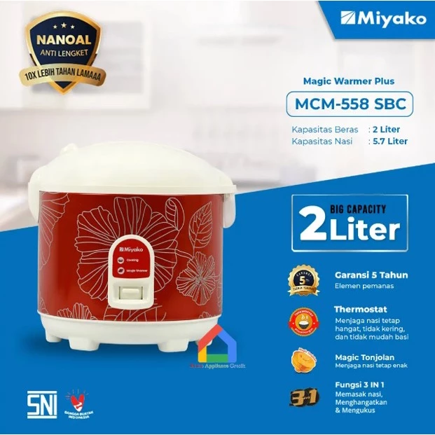 Magic Com Miyako MCM 558 SBC Nanoal (2 L)