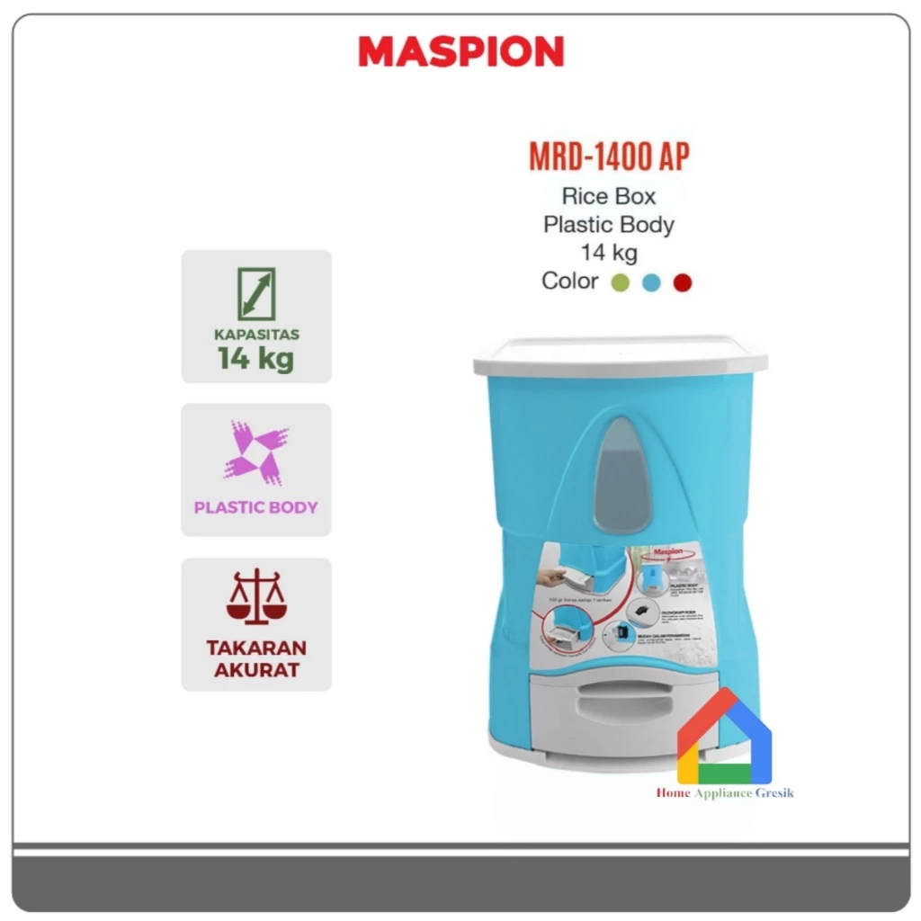 Maspion MRD 1400 AP Rice Box (14 Kg)