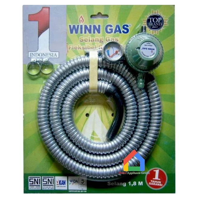 Selang dan Regulator Gas LPG Winn Gas W 418 M