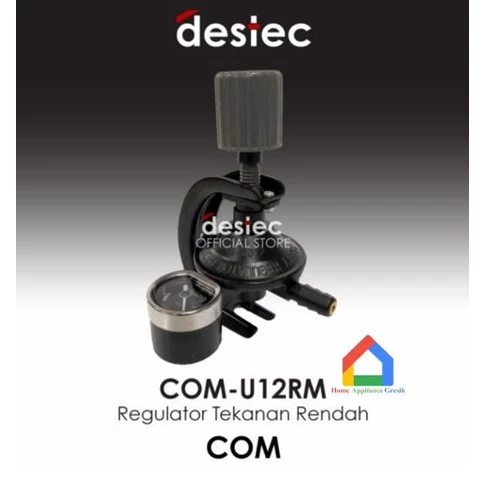 Regulator Gas Destec COM U12RM Pengunci Putar Meteran