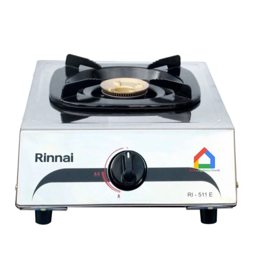 Kompor Rinnai 1 Tungku RI 511 E Stainless Kuningan
