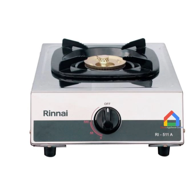 Kompor Rinnai 1 Tungku RI 511A Api Lilin Stainless